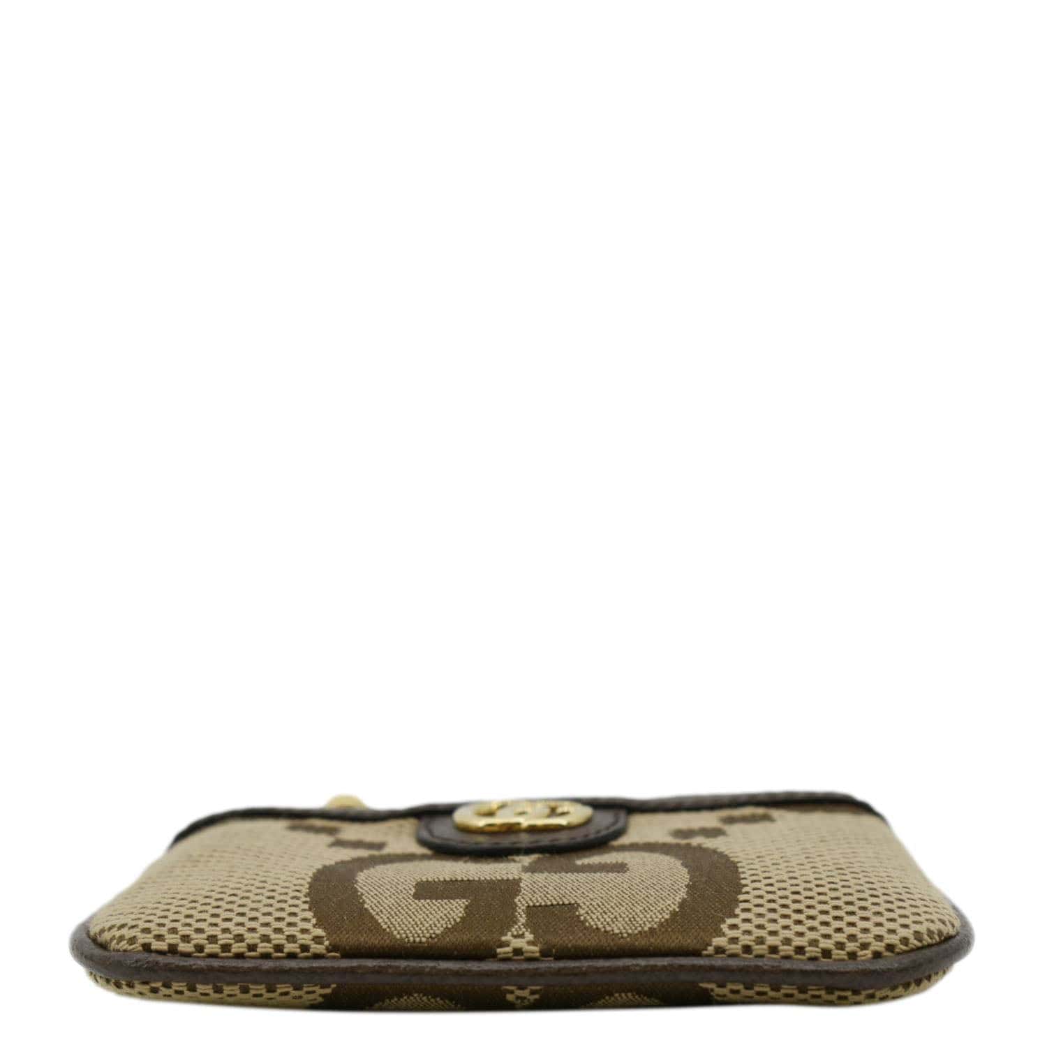 GUCCI Ophidia Jumbo Gucci Canvas Key Case Beige 671722