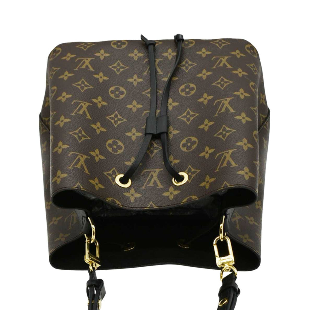 LOUIS VUITTON Neonoe Monogram Canvas Shoulder Bag Brown