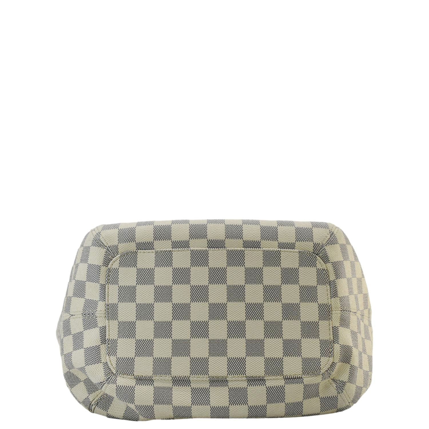 LOUIS VUITTON Salina PM Damier Azur Shoulder Bag White