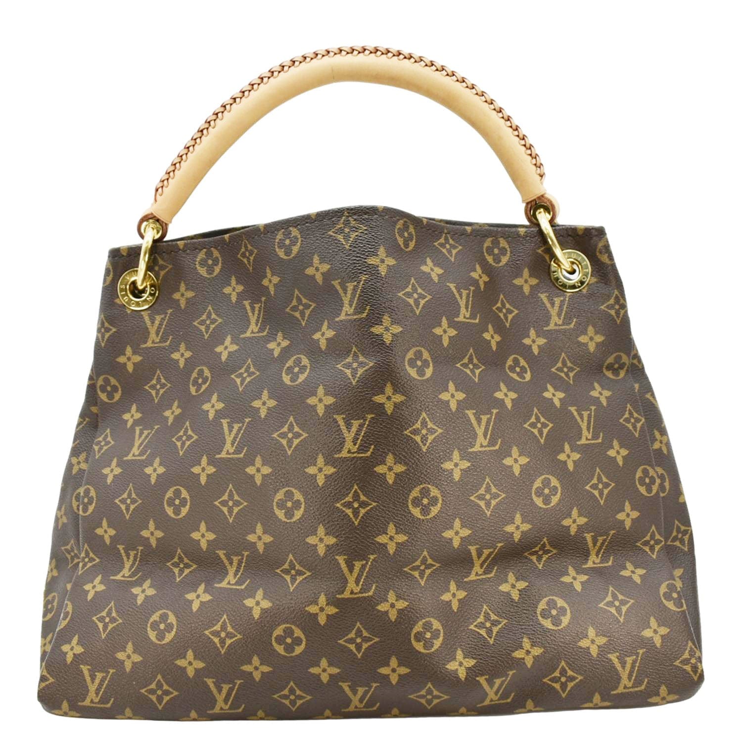 LOUIS VUITTON Artsy MM Monogram Canvas Hobo Shoulder Bag Brown