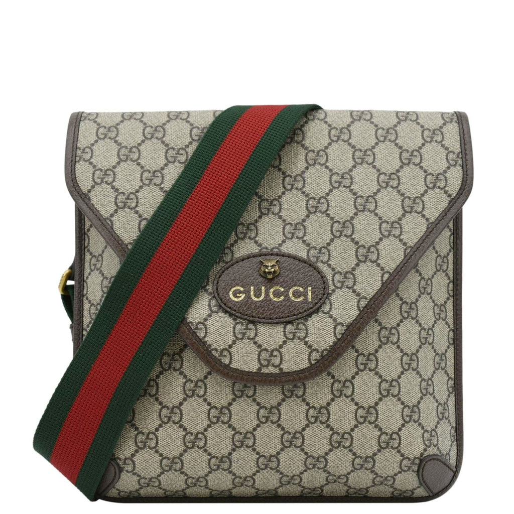 GUCCI Neo  Medium Gucci Supreme Canvas Messenger Bag Beige 598604