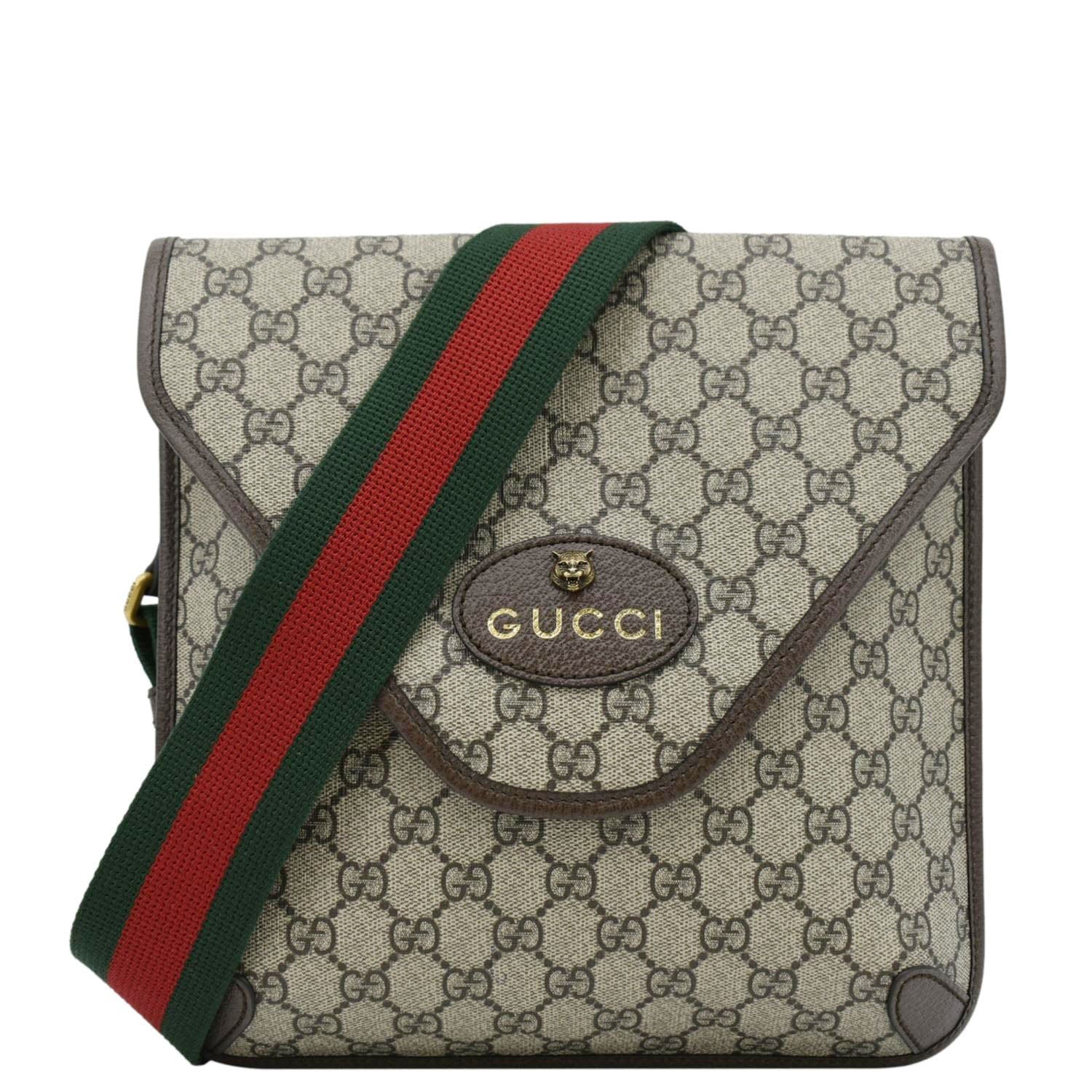 GUCCI Neo  Medium Gucci Supreme Canvas Messenger Bag Beige 598604