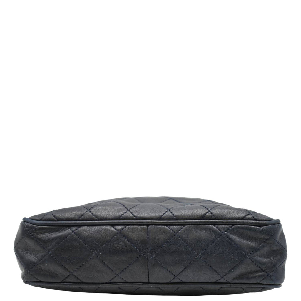 Chanel  Quilted Leather Camera Crossbody Bag Black