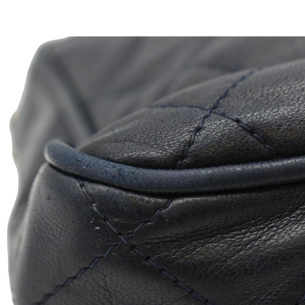 Chanel  Quilted Leather Camera Crossbody Bag Black