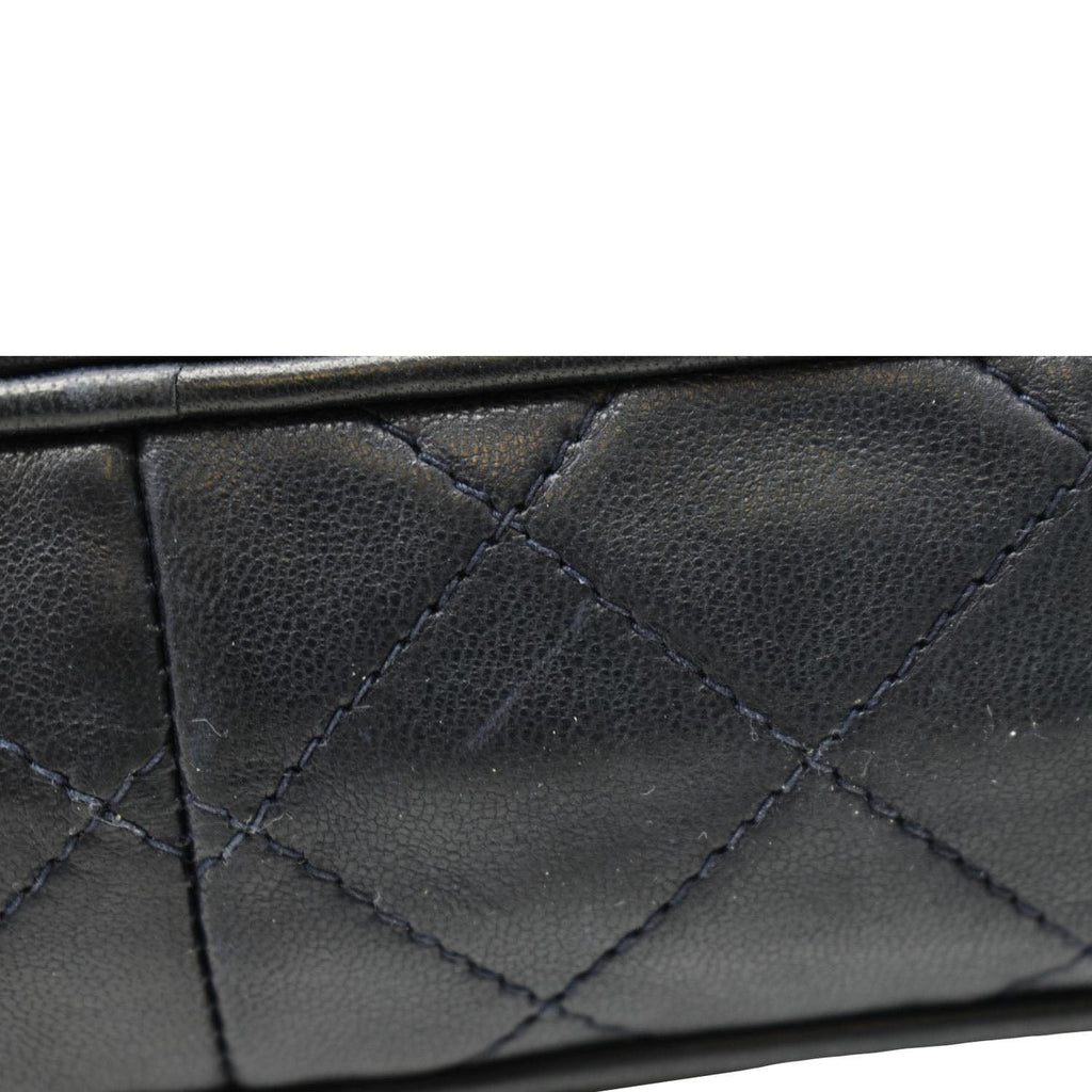Chanel  Quilted Leather Camera Crossbody Bag Black