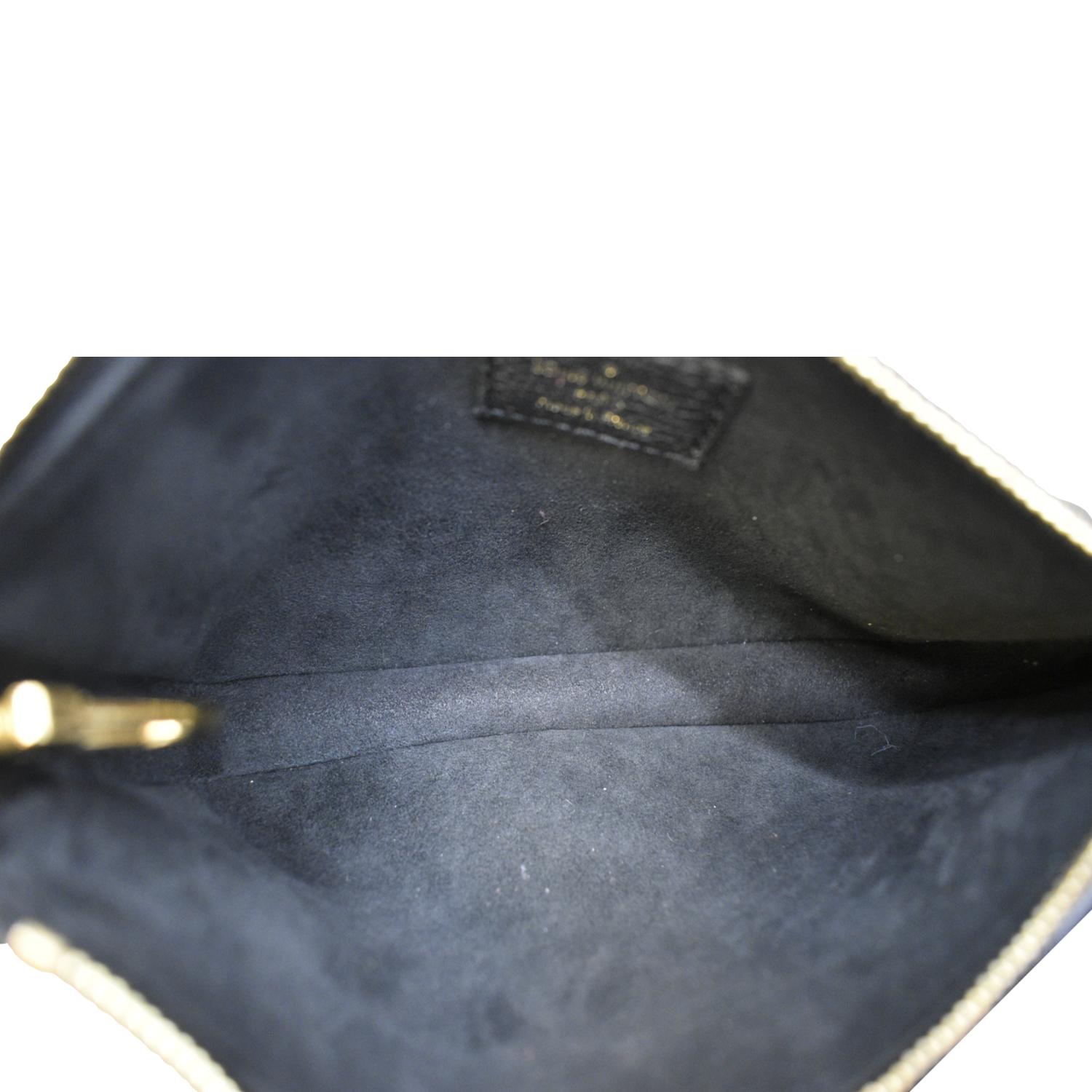 LOUIS VUITTON Pochette Accessoires Monogram Empreinte Shoulder Bag Black