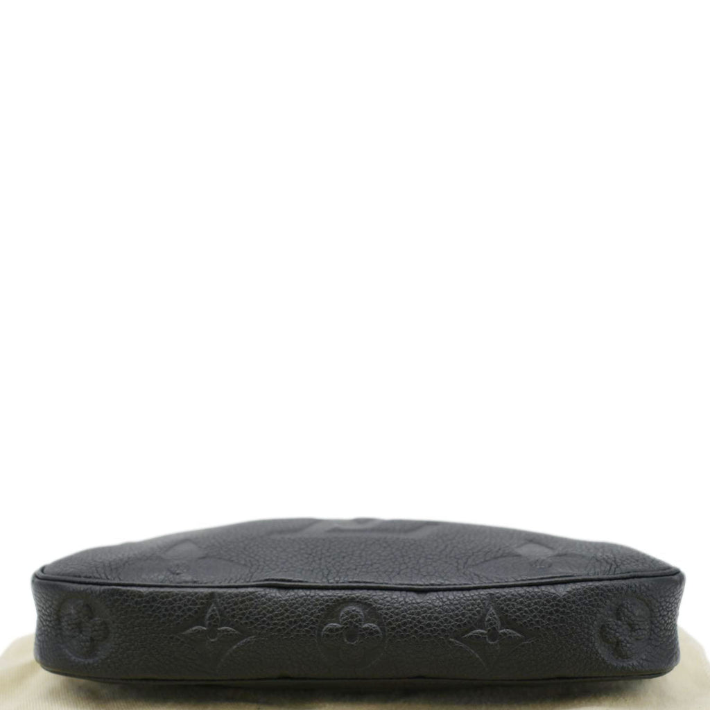 LOUIS VUITTON Pochette Accessoires Monogram Empreinte Shoulder Bag Black