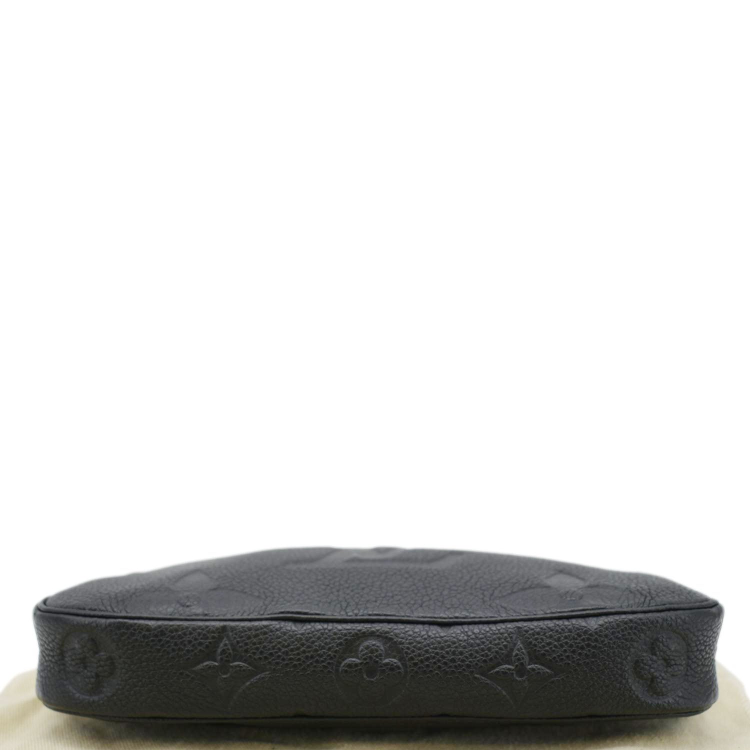 LOUIS VUITTON Pochette Accessoires Monogram Empreinte Shoulder Bag Black