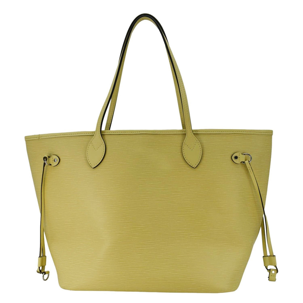 LOUIS VUITTON Neverfull MM Epi Leather Shoulder Bag Yellow