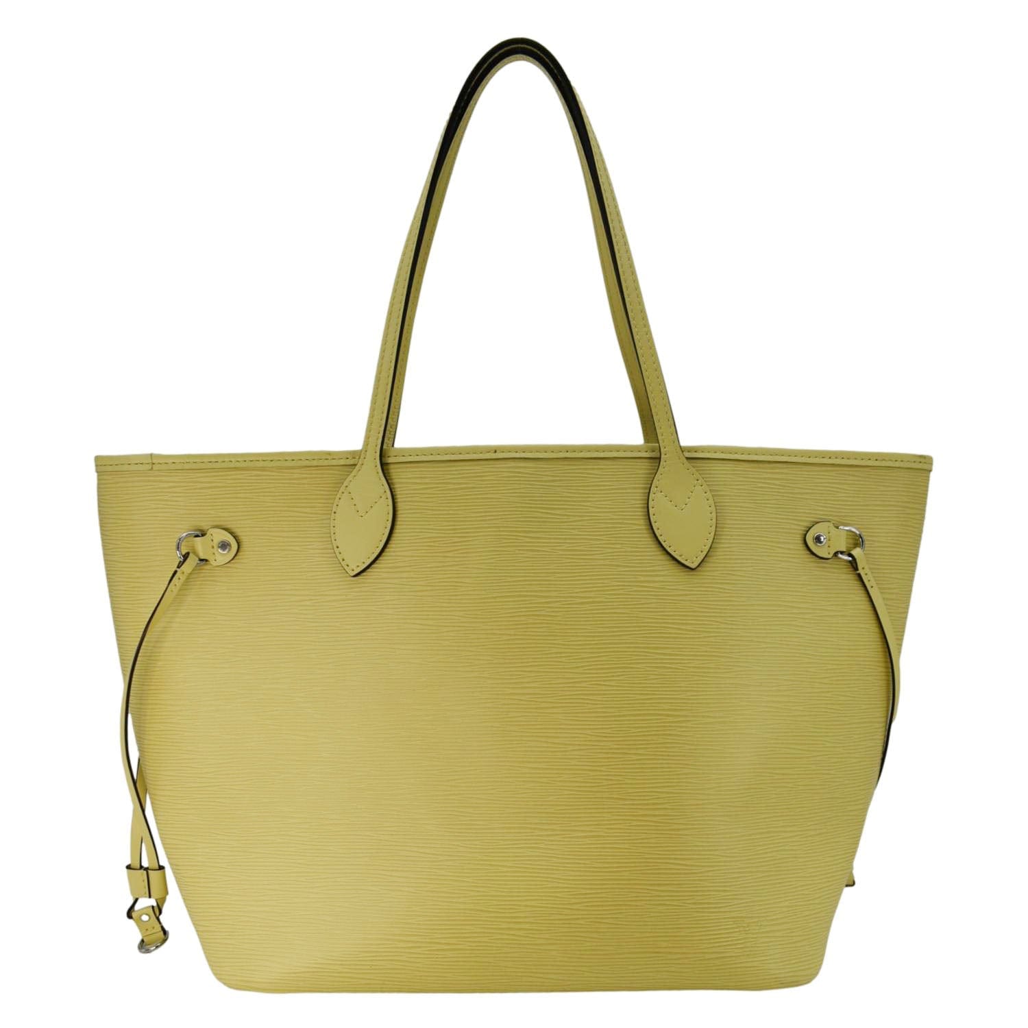 LOUIS VUITTON Neverfull MM Epi Leather Shoulder Bag Yellow