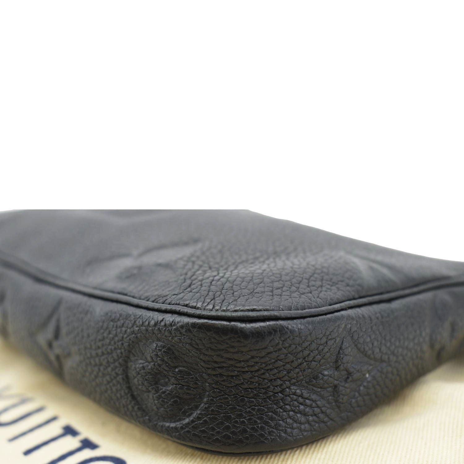 LOUIS VUITTON Pochette Accessoires Monogram Empreinte Shoulder Bag Black