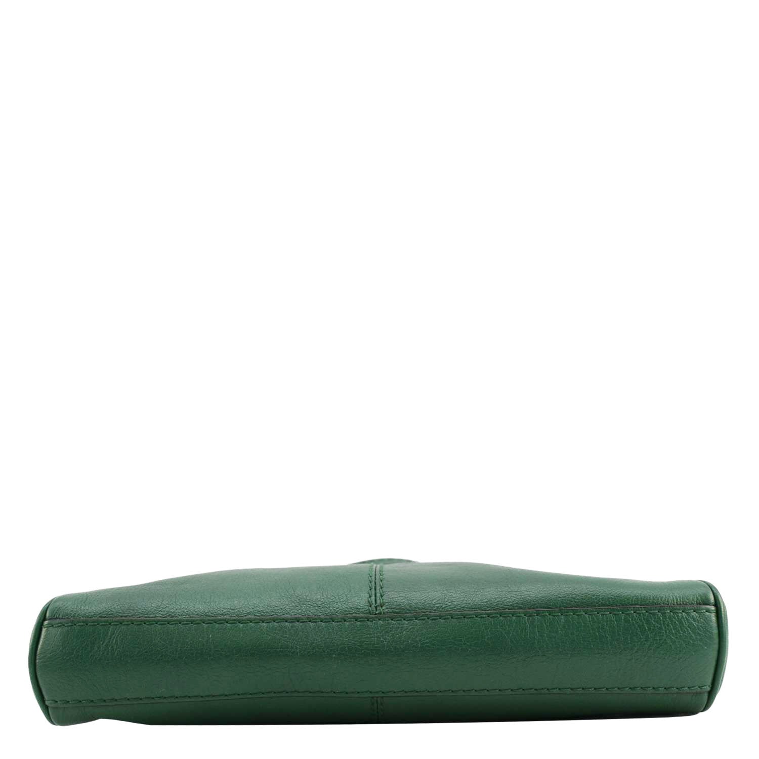 GUCCI Re(Belle) Tiger head Leather Shoulder Bag Green 524620