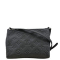 LOUIS VUITTON Pallas Monogram Empreinte Clutch Crossbody Bag Black