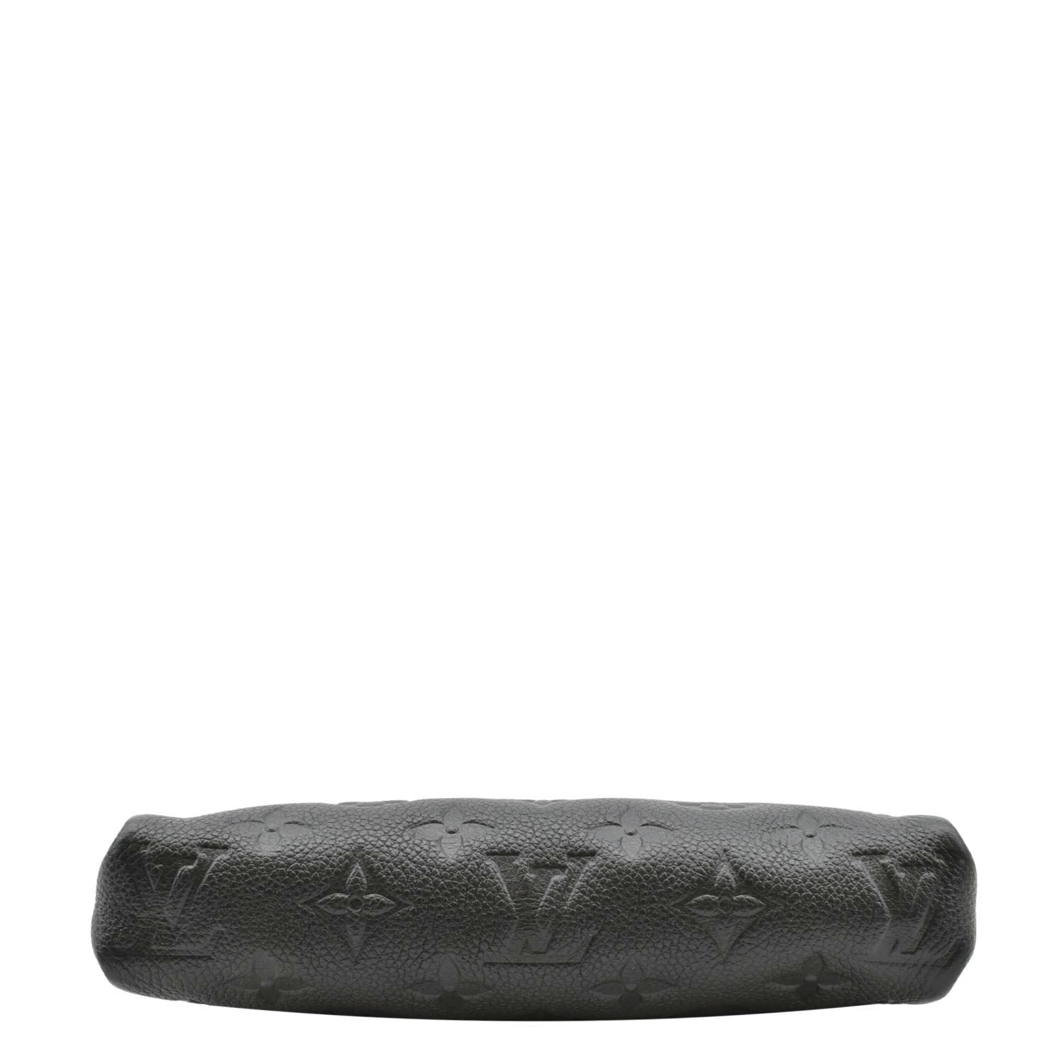 LOUIS VUITTON Pallas Monogram Empreinte Clutch Crossbody Bag Black