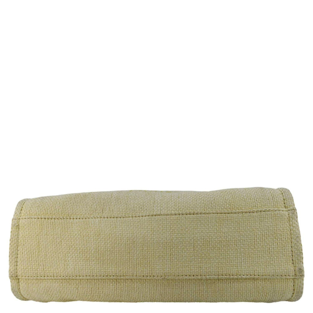 Chanel Deauville Straw Raffia Tote Bag Yellow