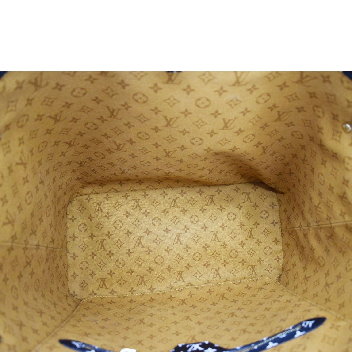 LOUIS VUITTON Neverfull Crafty Monogram Gaint Canvas Tote Bag Caramel