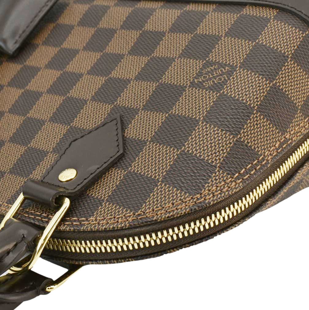 LOUIS VUITTON Alma BB Damier Ebene Satchel Bag Brown