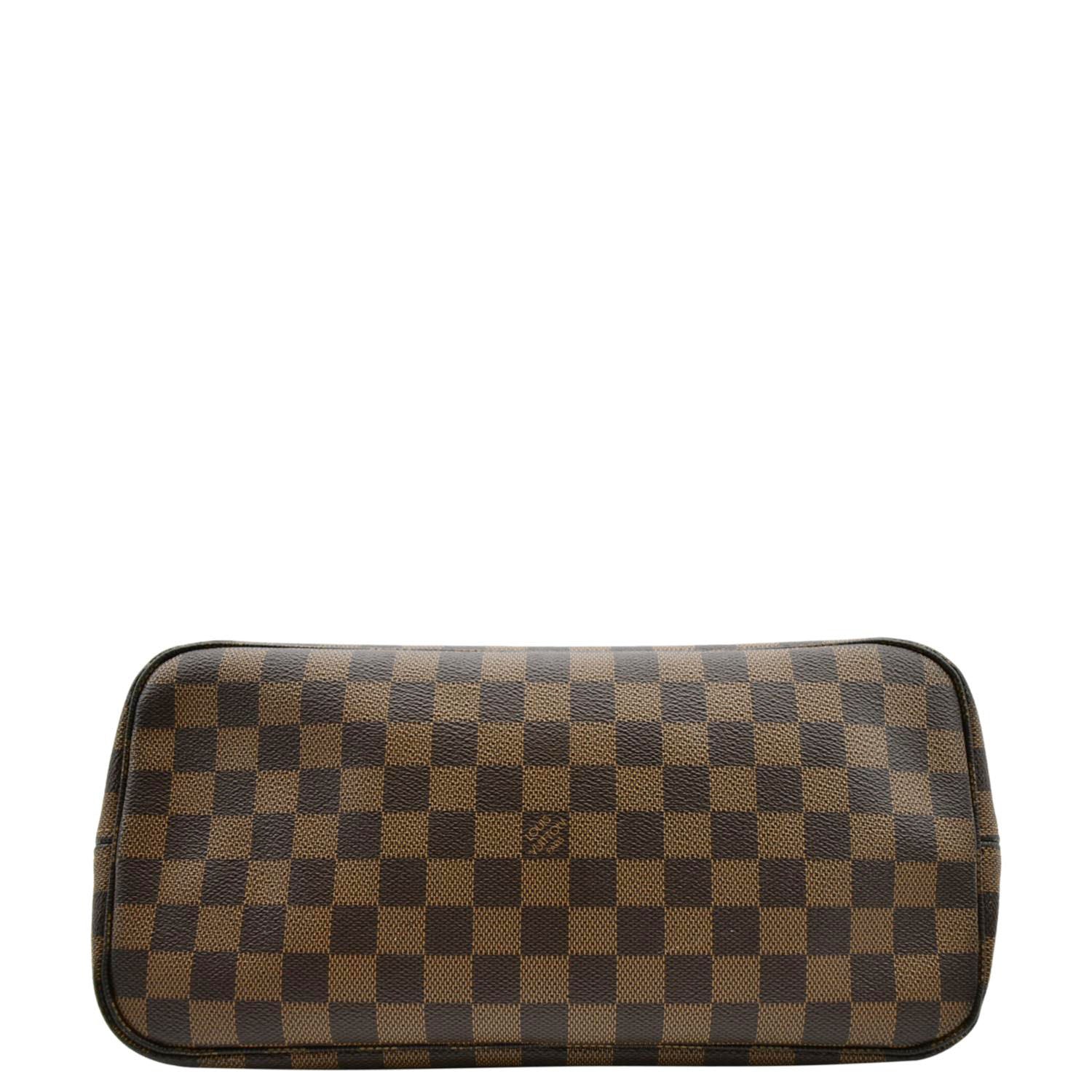 LOUIS VUITTON  Neverfull MM Damier Ebene Tote Bag Brown