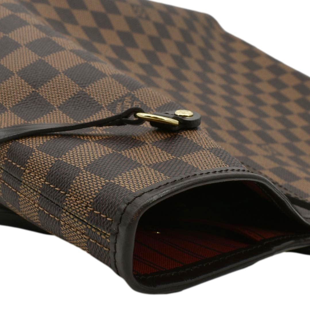 LOUIS VUITTON  Neverfull MM Damier Ebene Tote Bag Brown