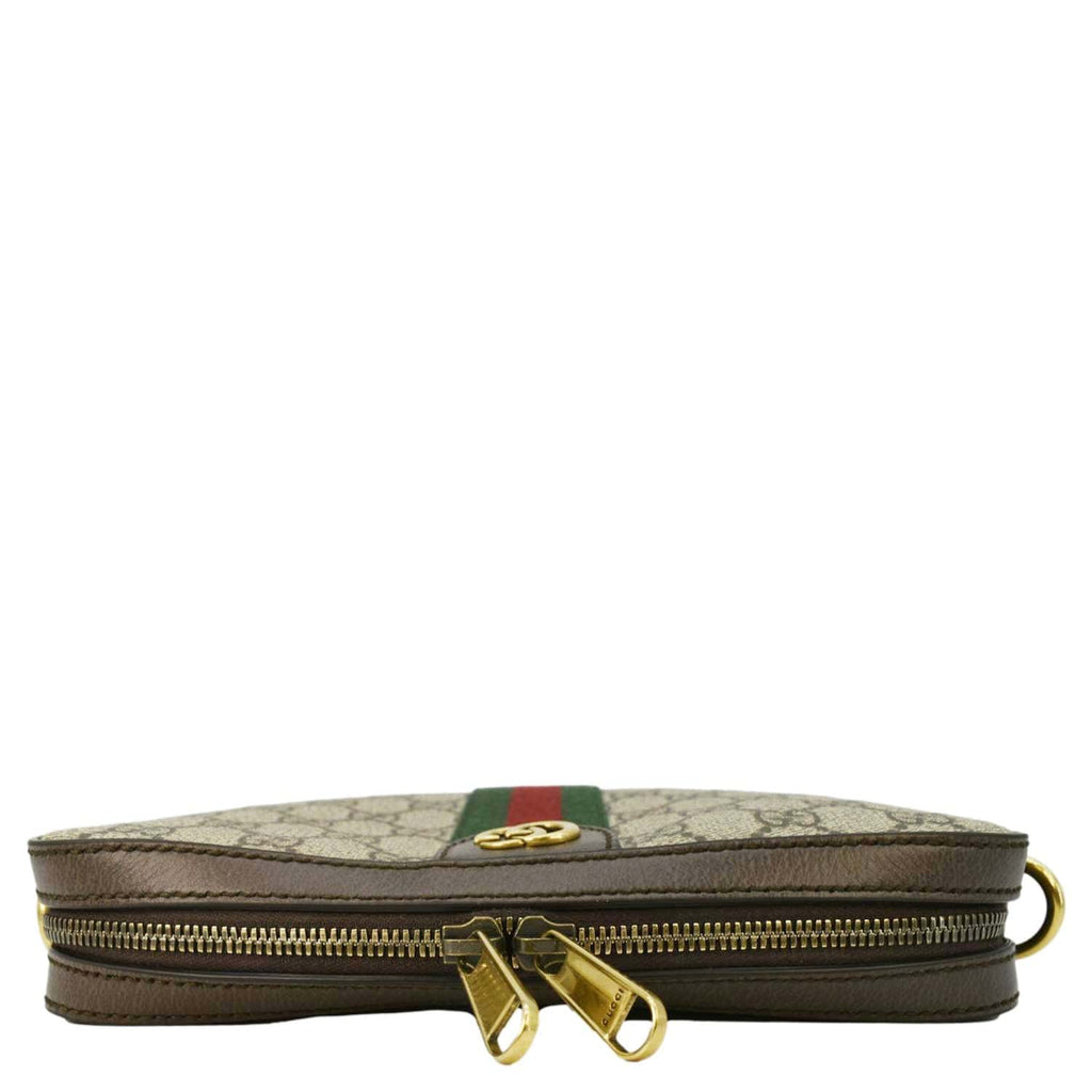 GUCCI Ophidia Small Gucci Supreme Canvas Crossbody Bag Beige 699439