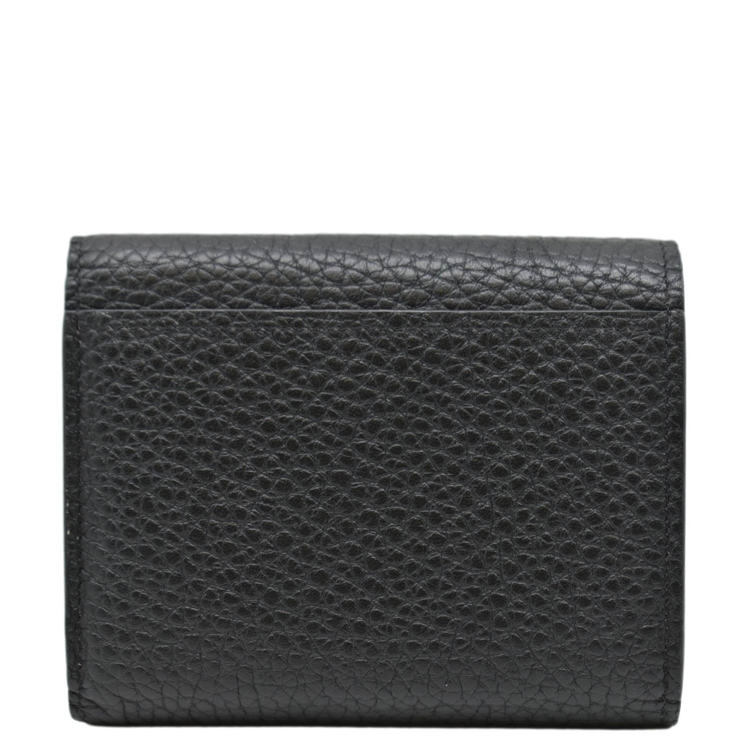 LOUIS VUITTON Capucines XS Taurillon leather Wallet Black