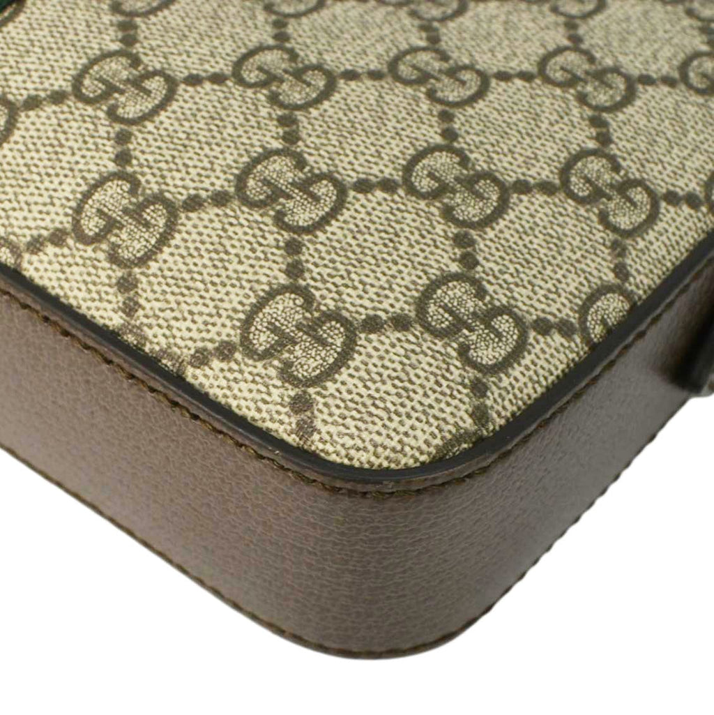 GUCCI Ophidia Small Gucci Supreme Canvas Crossbody Bag Beige 699439