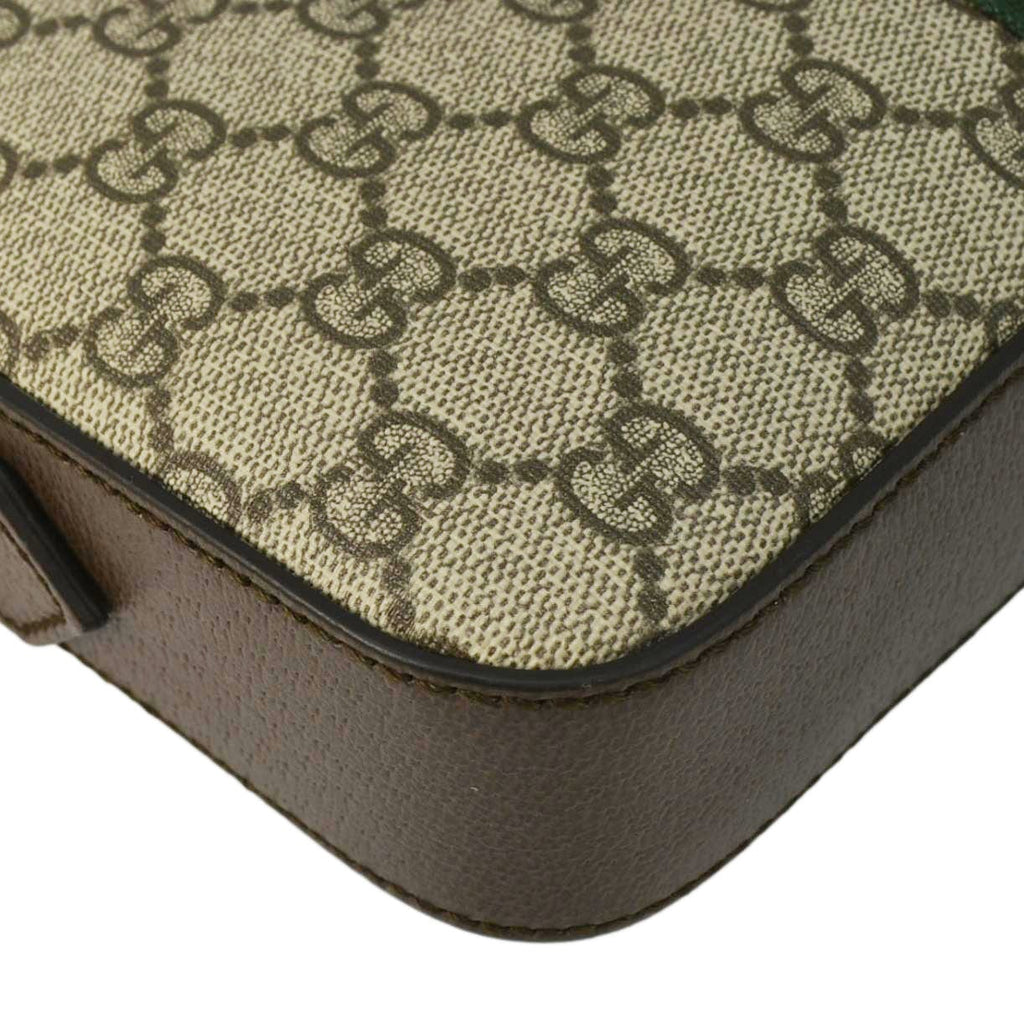 GUCCI Ophidia Small Gucci Supreme Canvas Crossbody Bag Beige 699439