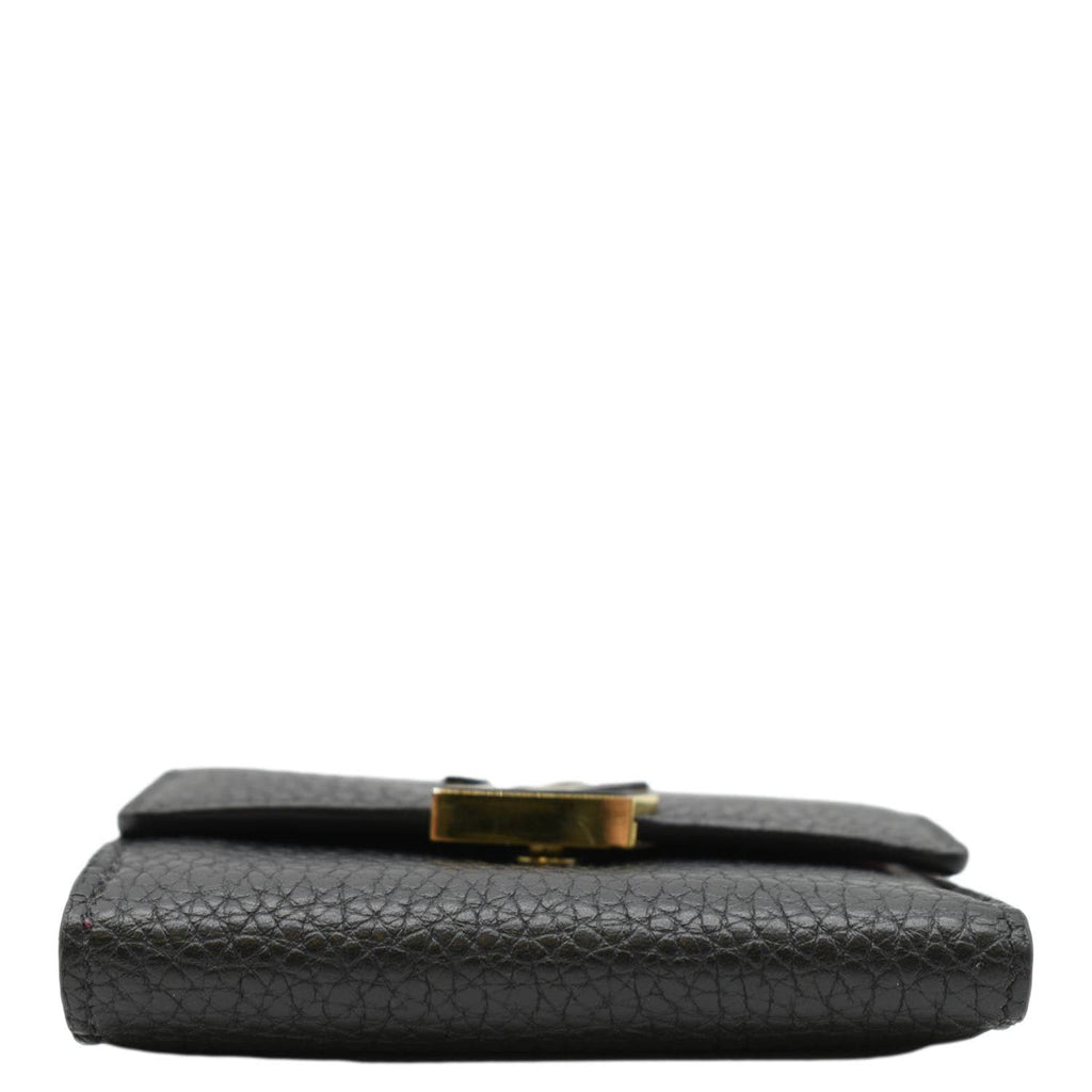 LOUIS VUITTON Capucines XS Taurillon leather Wallet Black