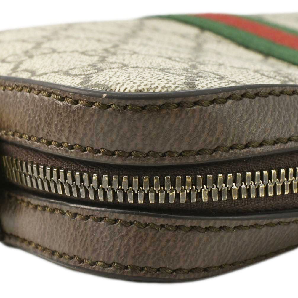 GUCCI Ophidia Small Gucci Supreme Canvas Crossbody Bag Beige 699439