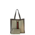 GUCCI Ophidia Soft Large Gucci Supreme Web Canvas Tote Bag Beige 519335