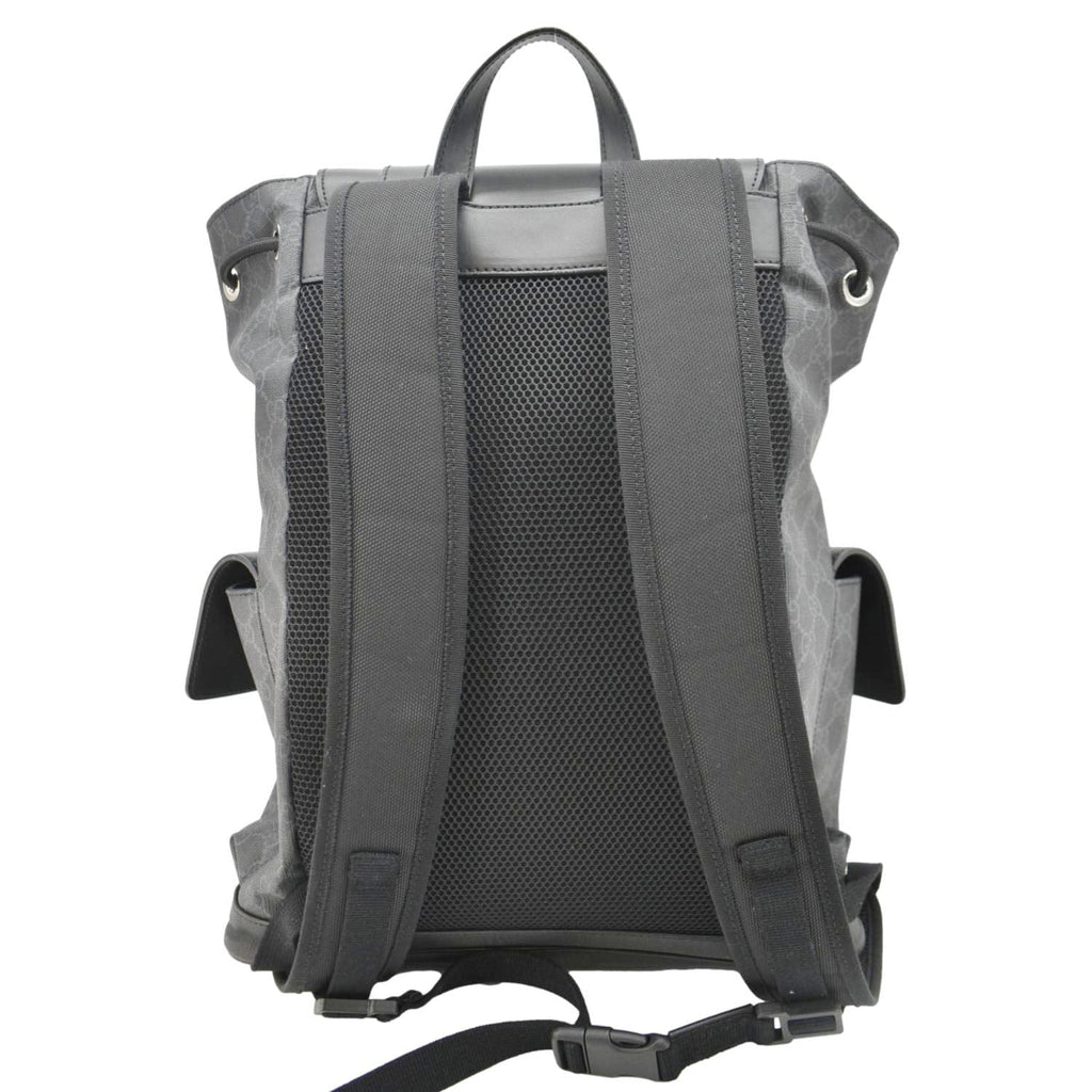 GUCCI Gucci Supreme Canvas Backpack Black 495563