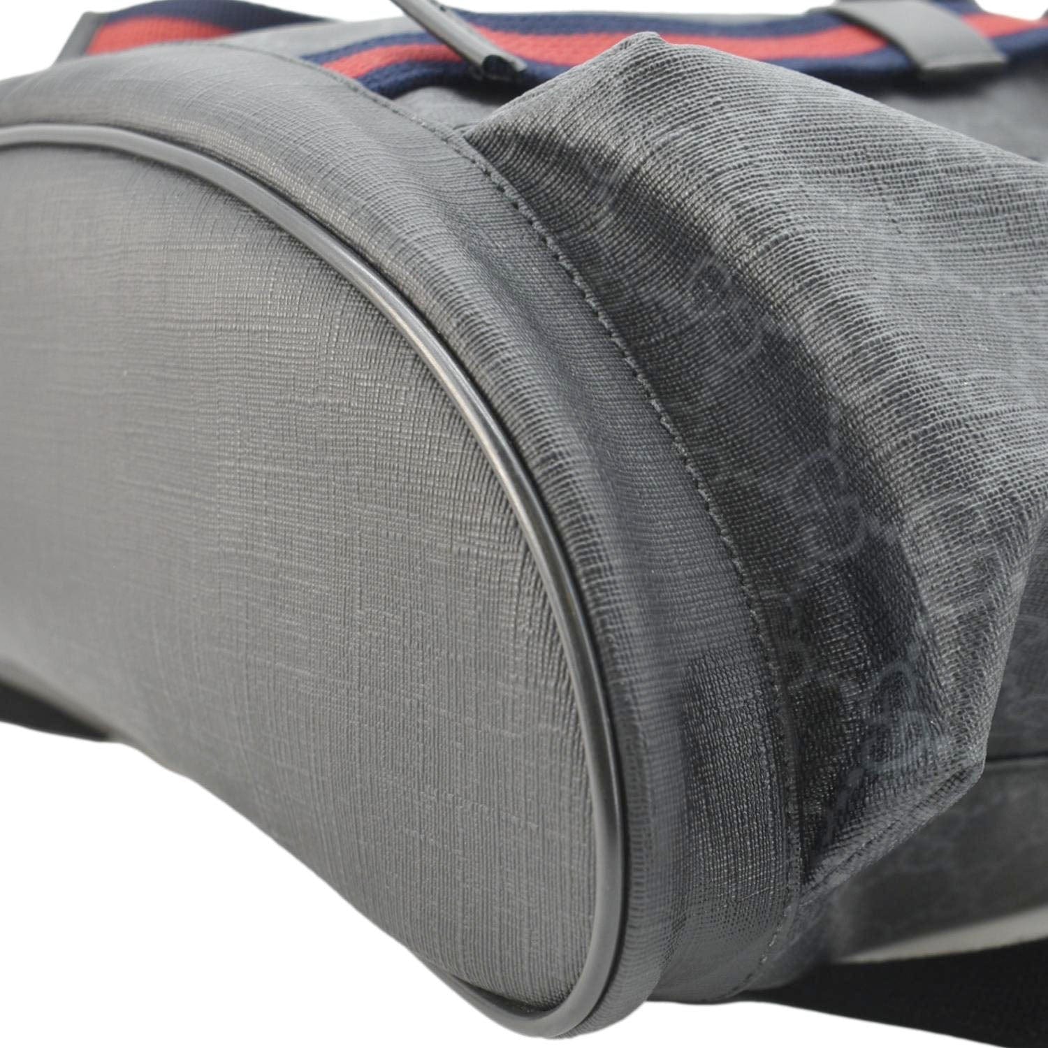 GUCCI Gucci Supreme Canvas Backpack Black 495563