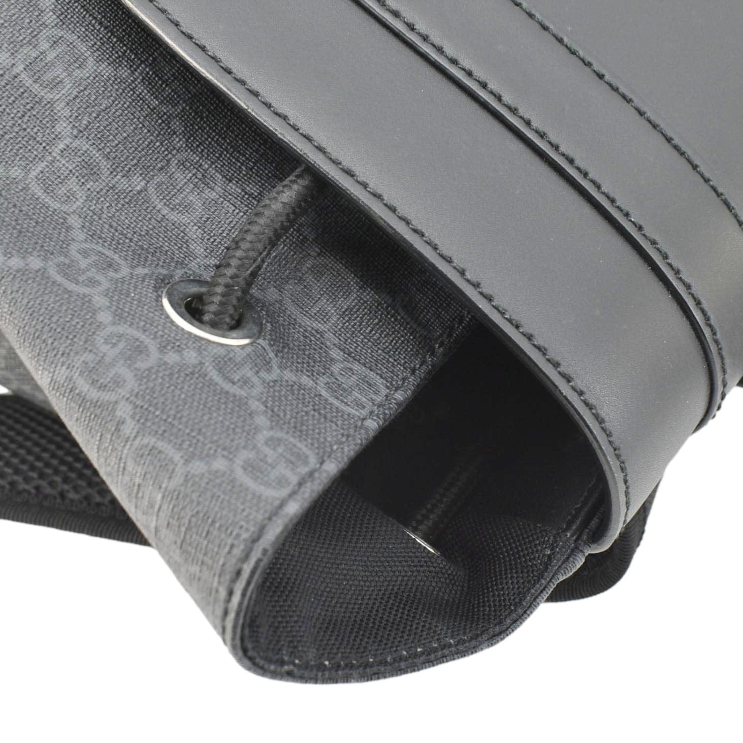 GUCCI Gucci Supreme Canvas Backpack Black 495563