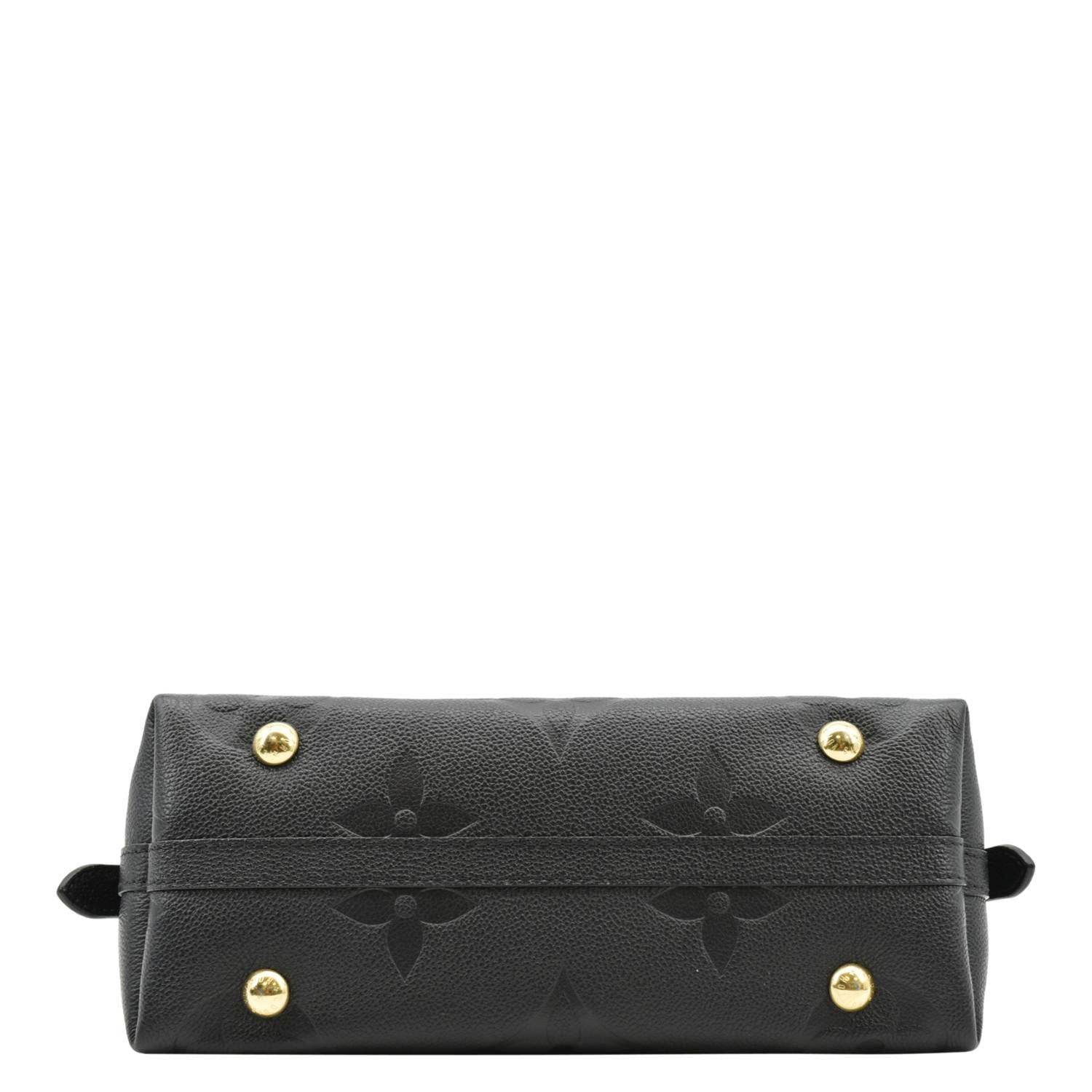 LOUIS VUITTON Carryall PM Monogram Empreinte Leather Shoulder Bag Black