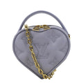 LOUIS VUITTON Pop My Heart Monogram Leather Shoulder Bag Purple