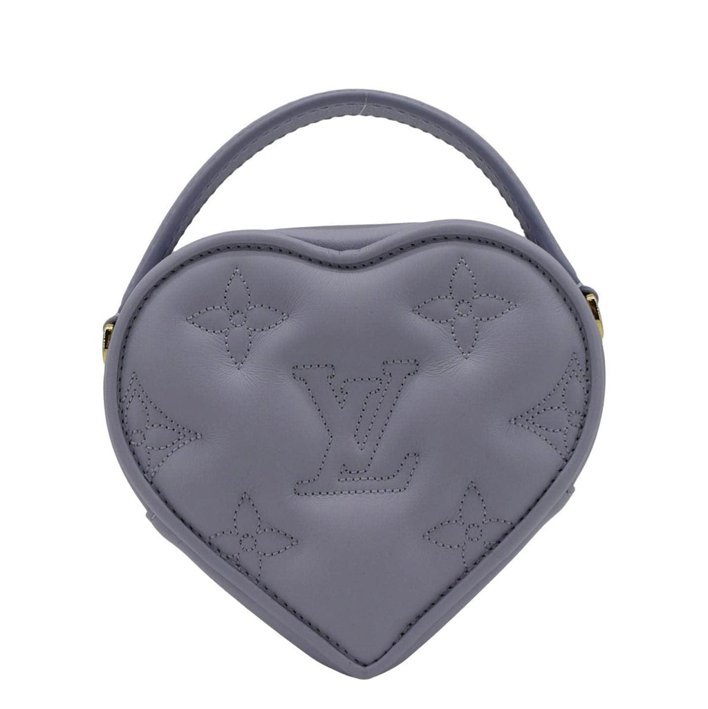 LOUIS VUITTON Pop My Heart Monogram Leather Shoulder Bag Purple