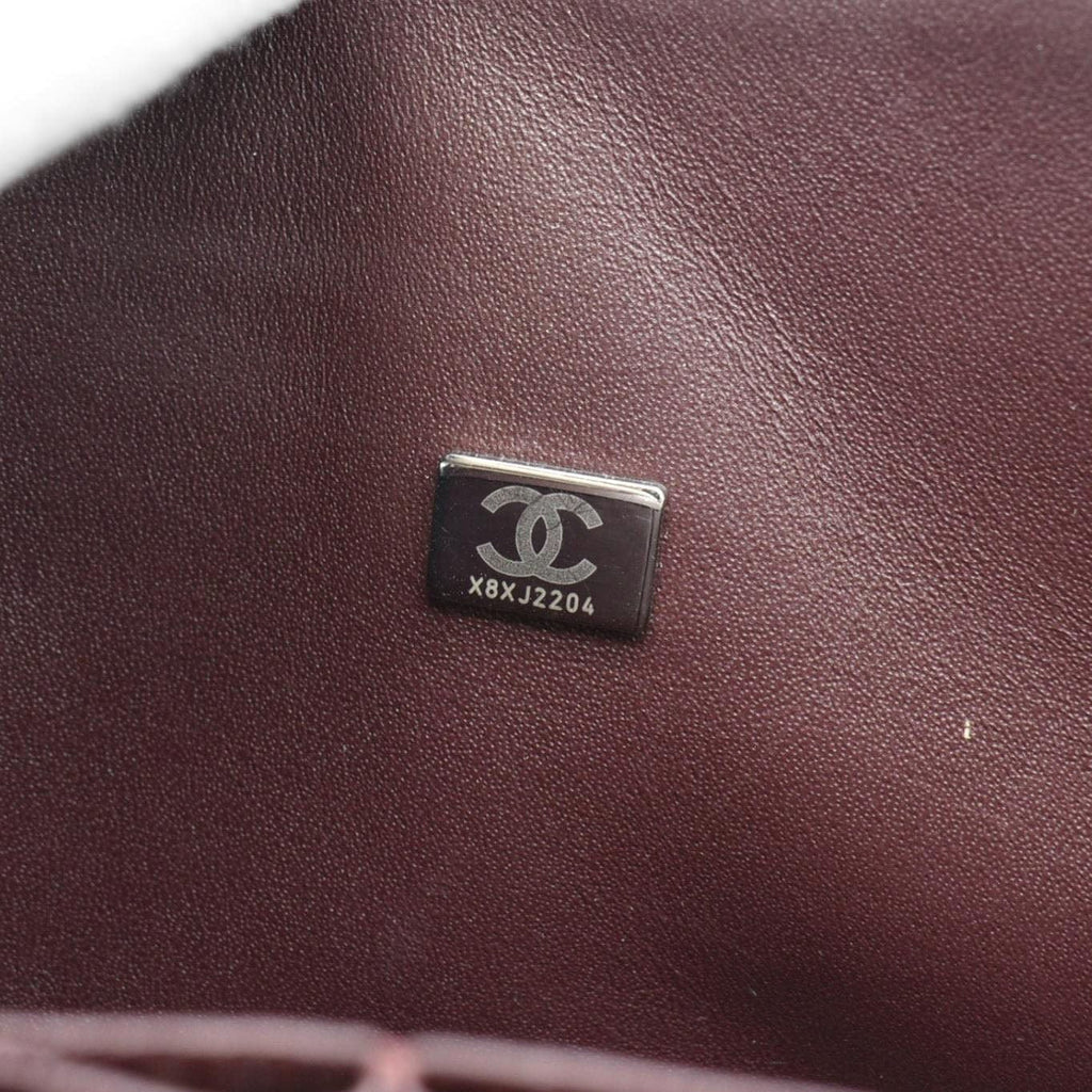 Chanel Classic Jumbo Double Flap Quilted Caviar Leather Shoulder Bag Black