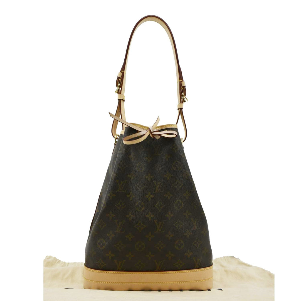 LOUIS VUITTON  Large Noe Monogram Canvas Shoulder Bag Brown