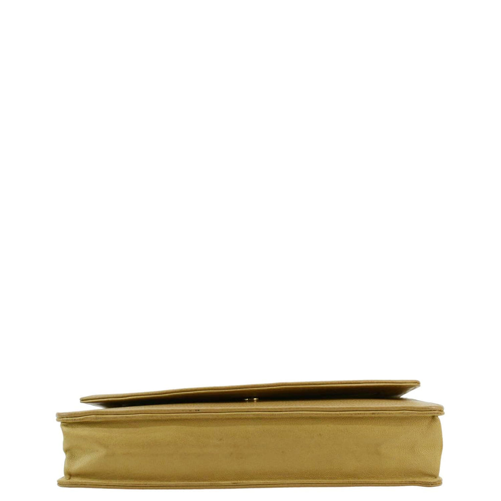 Chanel Timeless Caviar Leather Wallet On Chain Clutch Crossbody Bag Beige