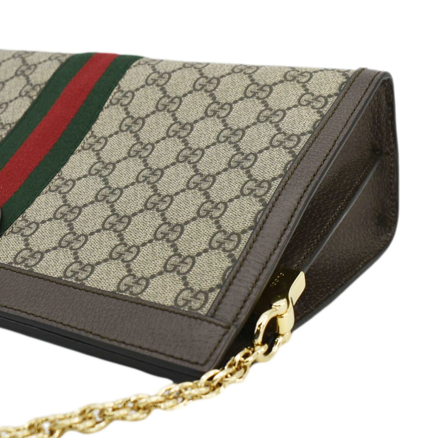 GUCCI Ophidia Medium Gucci Supreme Canvas Shoulder Bag Beige  503876