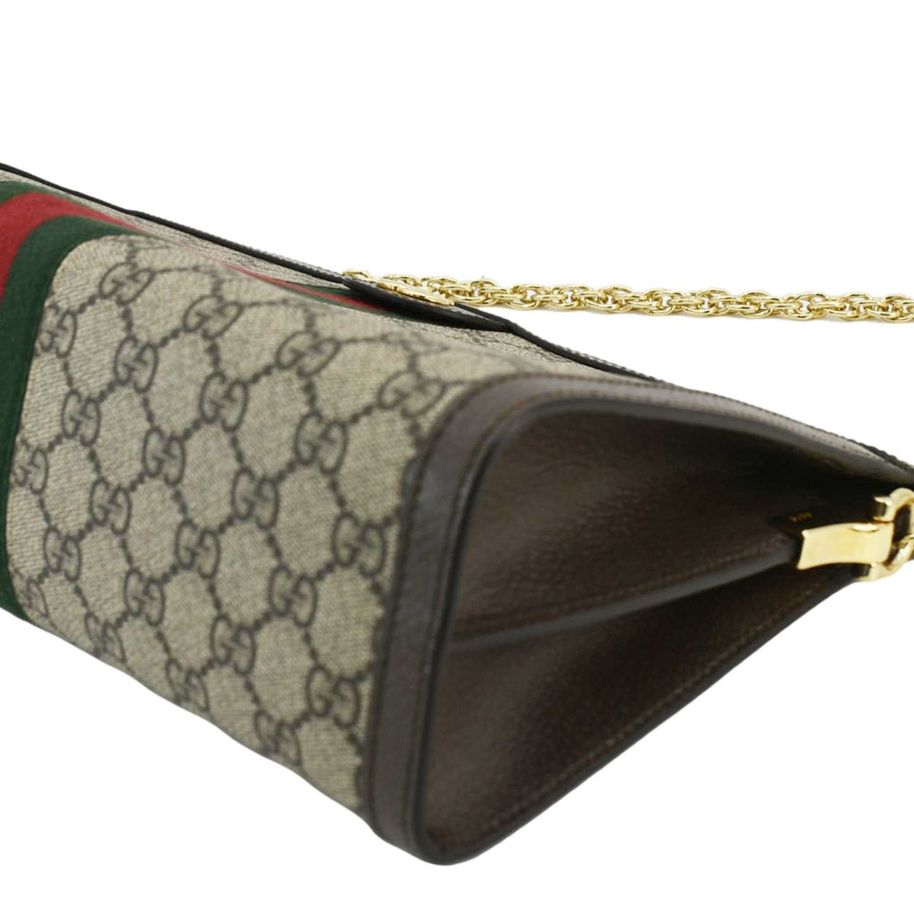 GUCCI Ophidia Medium Gucci Supreme Canvas Shoulder Bag Beige  503876