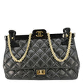 Chanel 2.55 Reissue Hanger Flap Quilted Leather Crossbody Bag Black