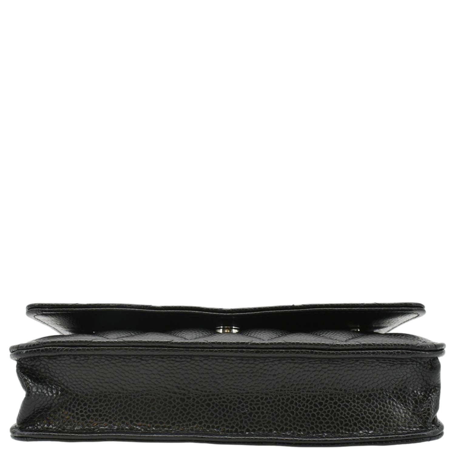 Chanel WOC Quilted Leather Caviar Crossbody Bag Black