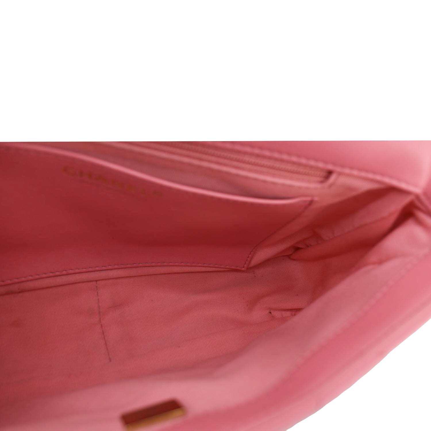 Chanel CC Funky Town Flap Large Lambskin Quilted Leather Shoulder Bag Pink