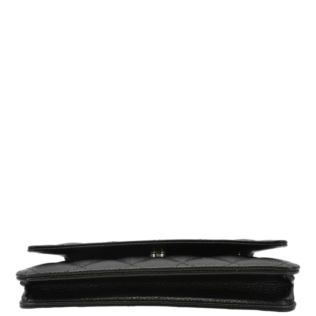 Chanel WOC Quilted Caviar Leather Crossbody Bag Black