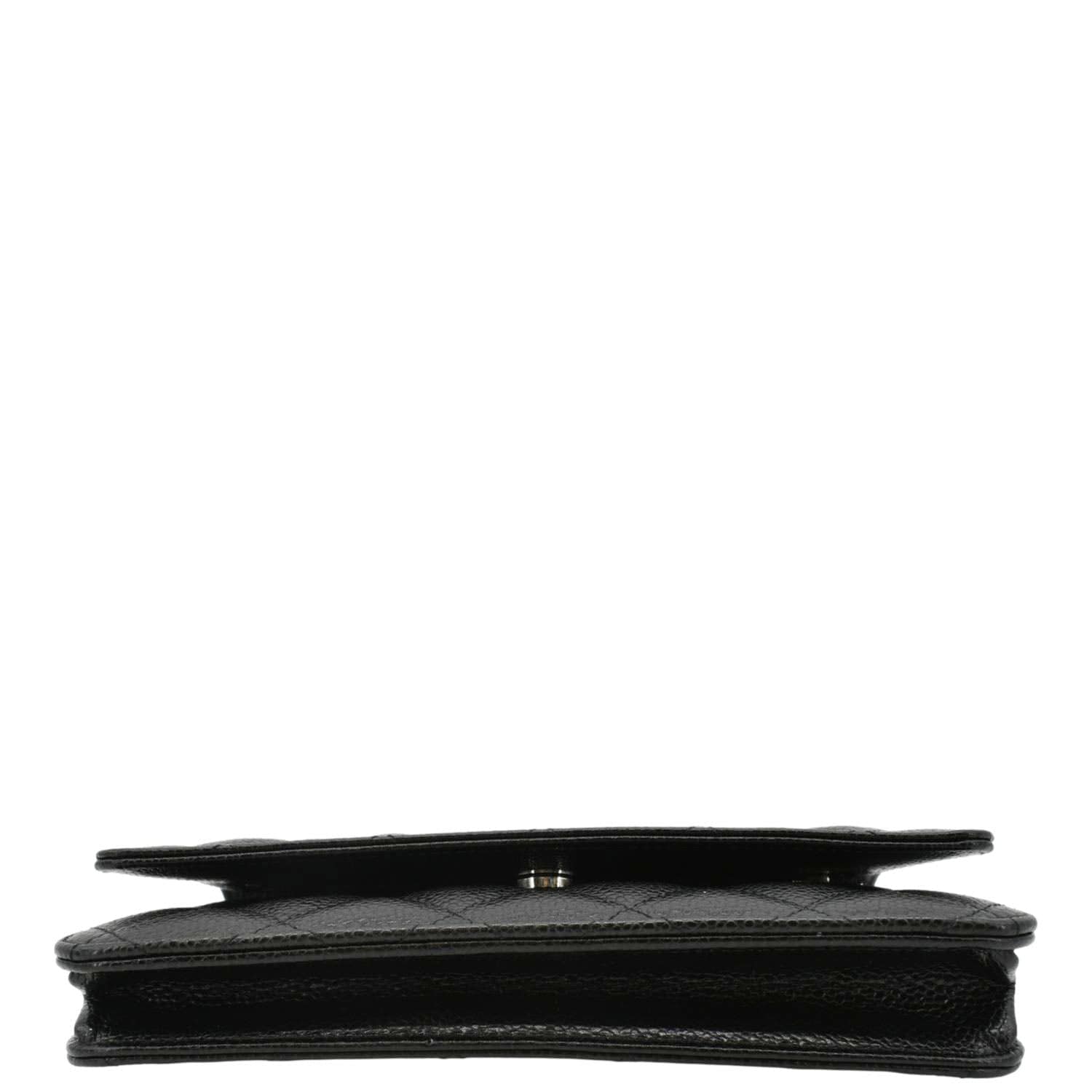 Chanel WOC Quilted Caviar Leather Crossbody Bag Black
