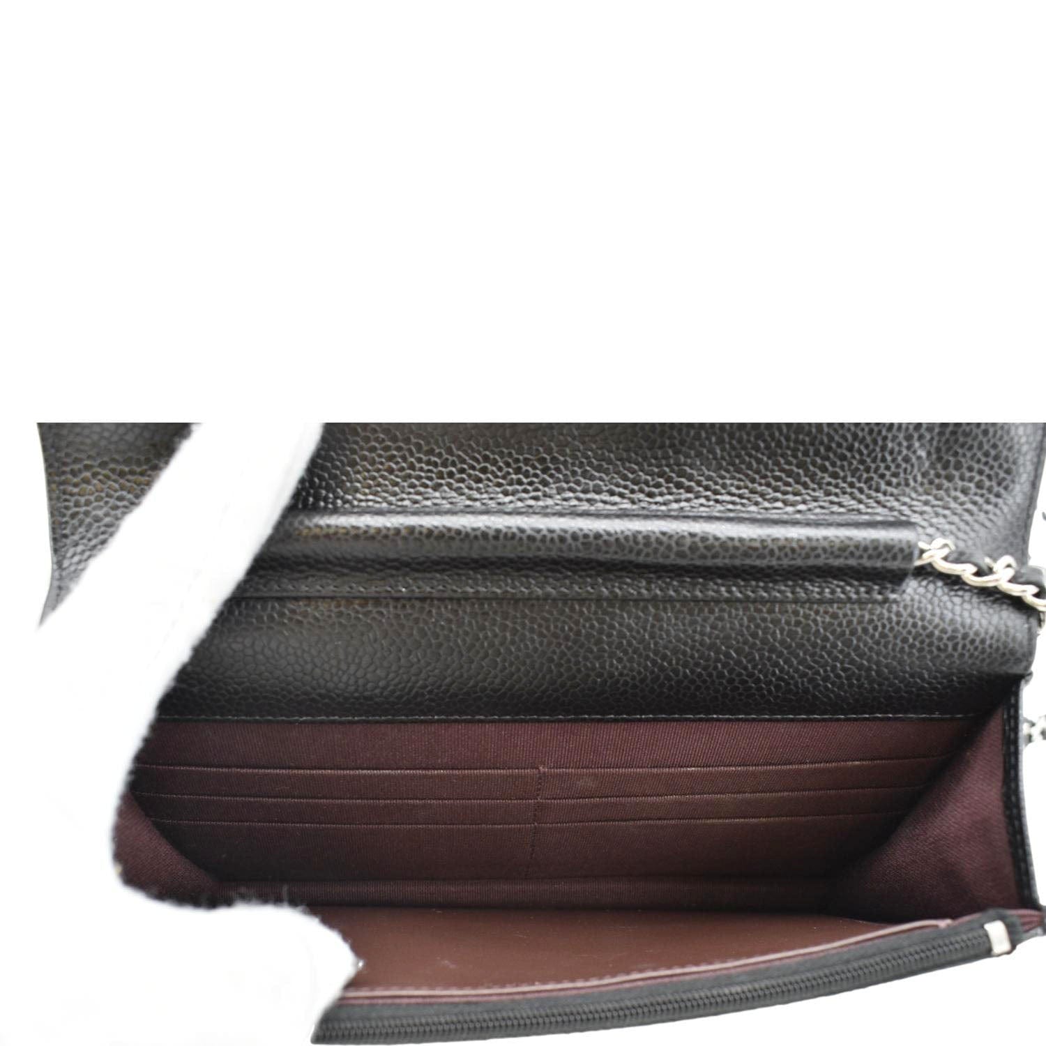 Chanel WOC Quilted Caviar Leather Crossbody Bag Black