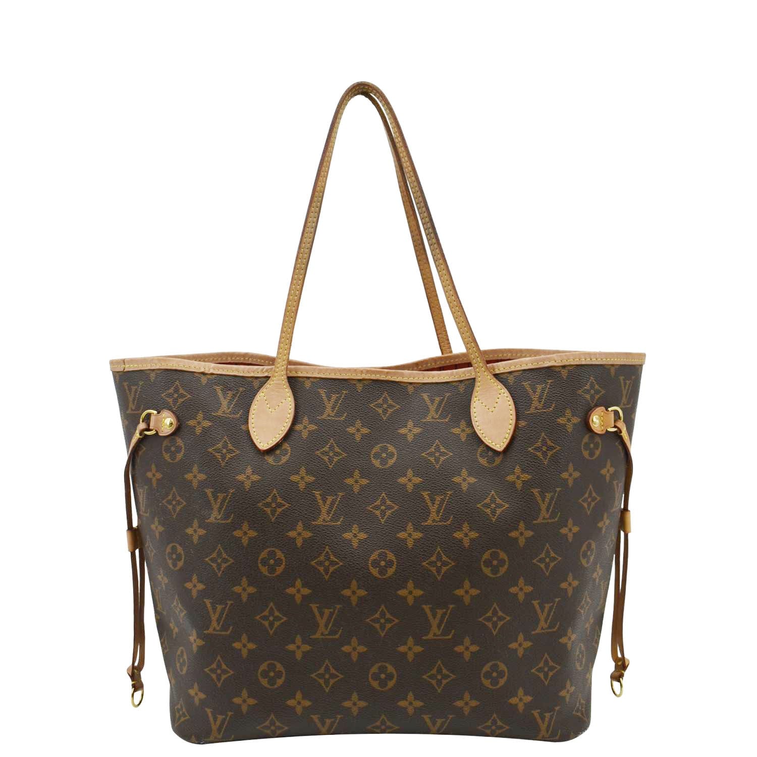 LOUIS VUITTON Neverfull MM Monogram Canvas Shoulder Bag Brown