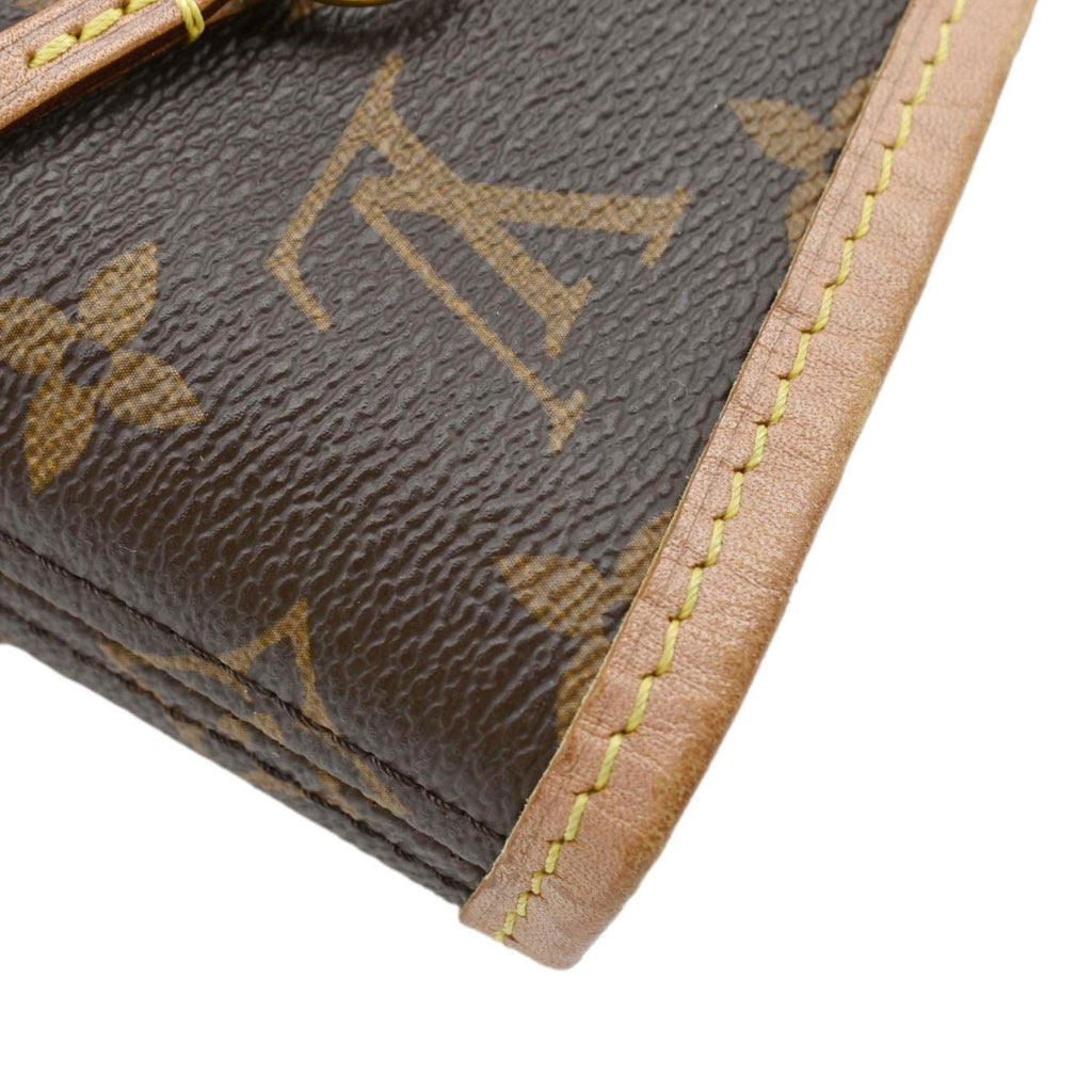 LOUIS VUITTON Neverfull MM Monogram Canvas Shoulder Bag Brown