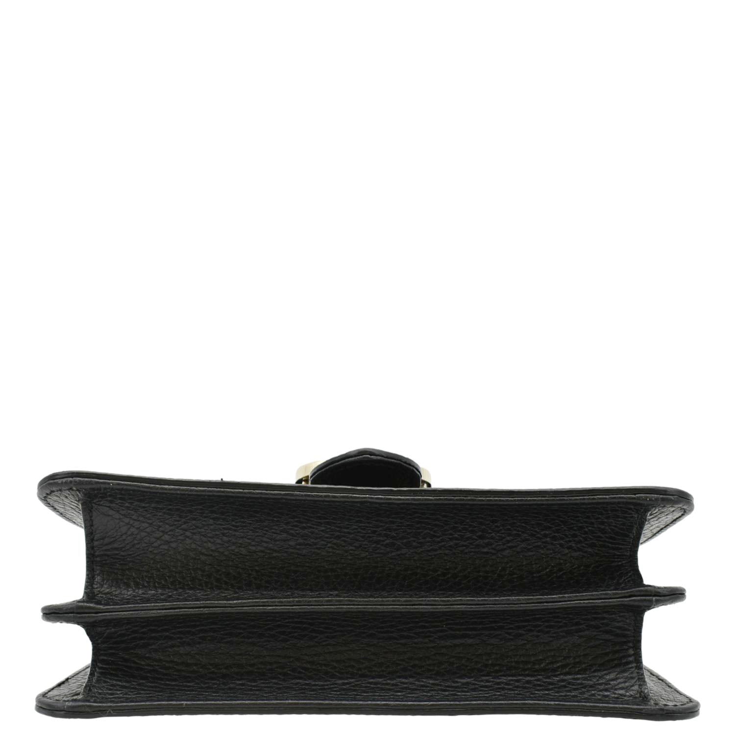 GUCCI Interlocking Gucci Leather Crossbody Bag Black 510304